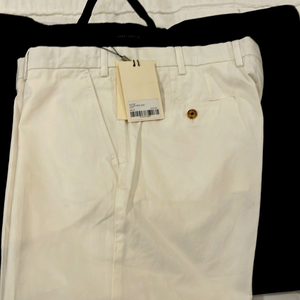 Suotsuply white cotton pants Brand new with tags